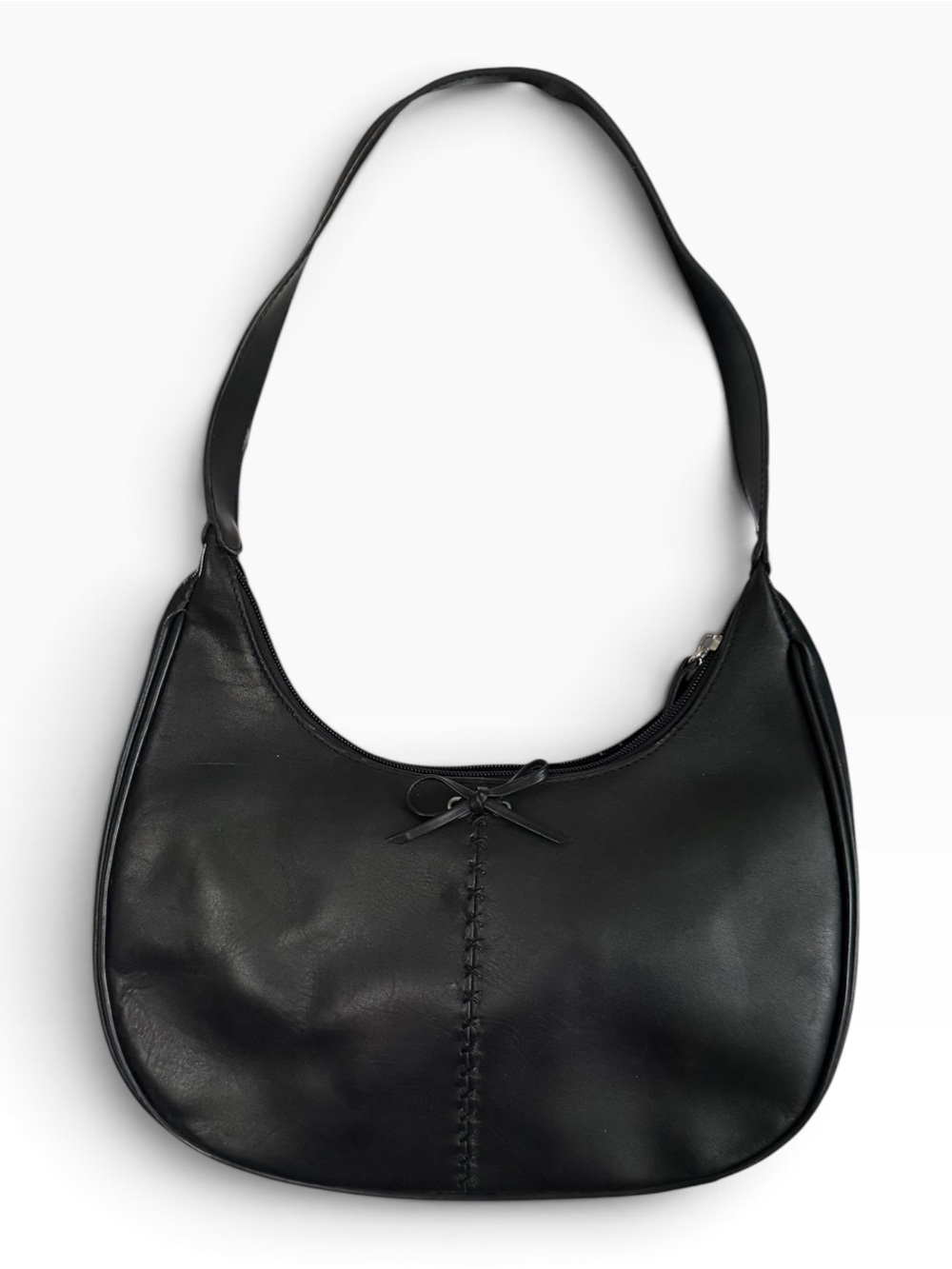 Vintage Ann Taylor Loft Hobo Style Black Handbag